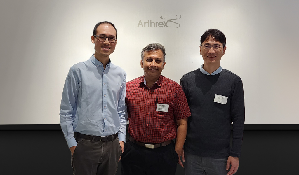 Dr. Naresh at Arthrex conference at Singapore